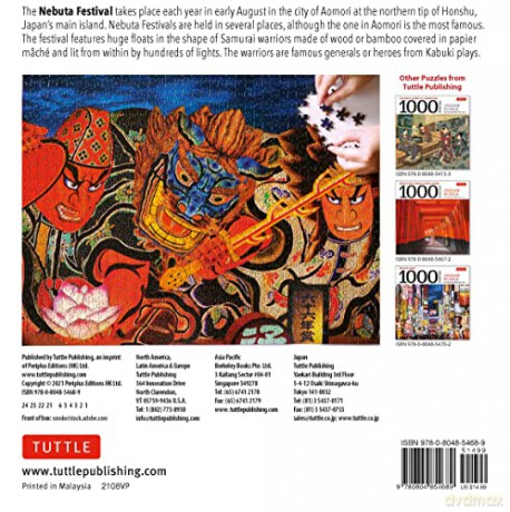 Japan's Samurai Warrior Festival - 1000 Piece Jigsaw Puzzle: The Nebuta Festival: Finished Size 24 x 18 inches (61 x 46 cm) [KSIĄŻKA]