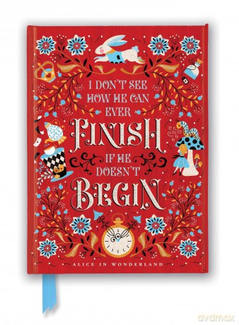 Jenny Zemanek: Alice In Wonderland (Foiled Journal) (Flame Tree Notebooks) - Flame Tree Studio [KALENDARZ]