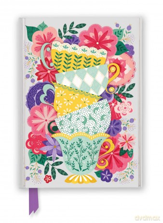 Jenny Zemanek: Teacups (Foiled Journal) (Flame Tree Notebooks) - Flame Tree Studio [KALENDARZ]