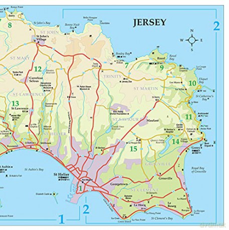 Jersey Sunflower Walking Guide: 25 long and short walks and 2 car tours - Geoff Daniel [KSIĄŻKA]