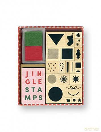 Jingle Stamps: 22 stamps + 2 ink pads - Princeton Architectural Press [KSIĄŻKA]