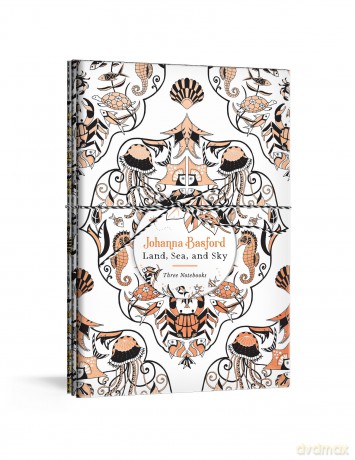 Johanna Basford Land, Sea, and Sky: Three Colourable Notebooks - Johanna Basford [KSIĄŻKA]