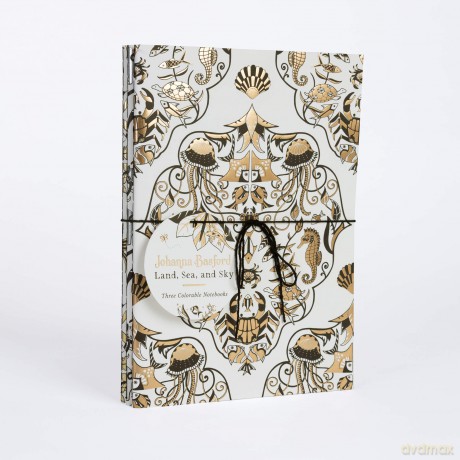 Johanna Basford Land, Sea, and Sky: Three Colourable Notebooks - Johanna Basford [KSIĄŻKA]