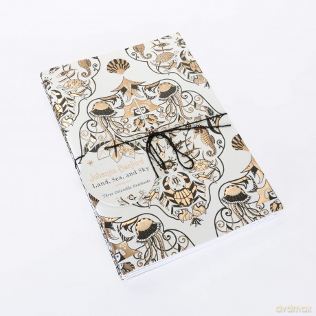 Johanna Basford Land, Sea, and Sky: Three Colourable Notebooks - Johanna Basford [KSIĄŻKA]