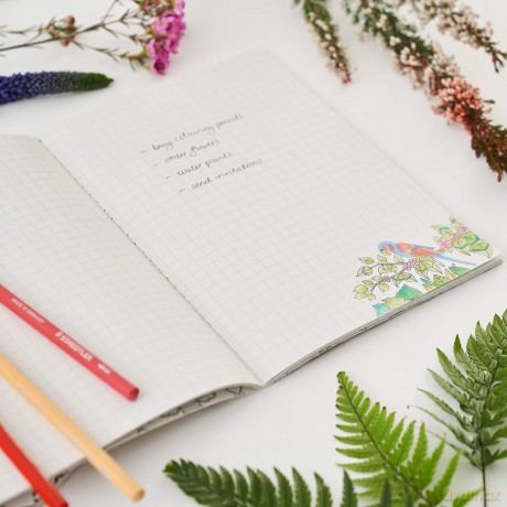 Johanna Basford Land, Sea, and Sky: Three Colourable Notebooks - Johanna Basford [KSIĄŻKA]