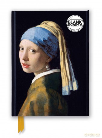 Johannes Vermeer: Girl with a Pearl Earring (Foiled Blank Journal) (Flame Tree Blank Notebooks) - Flame Tree Studio [KSIĄŻKA]