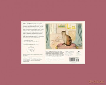 John Derian Paper Goods: Calm Cat 750-Piece Puzzle (Artisan Puzzle) - John Derian [KSIĄŻKA]