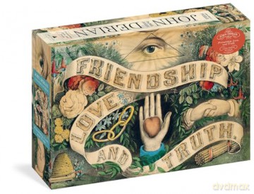 John Derian Paper Goods: Friendship, Love, and Truth 1,000-Piece Puzzle: 1,000-pieces - John Derian [KSIĄŻKA]