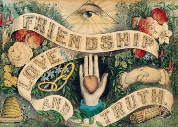 John Derian Paper Goods: Friendship, Love, and Truth 1,000-Piece Puzzle: 1,000-pieces - John Derian [KSIĄŻKA]