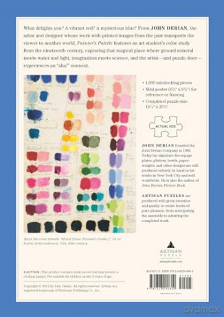 John Derian Paper Goods: Painter's Palette 1,000-Piece Puzzle - John Derian [KSIĄŻKA]