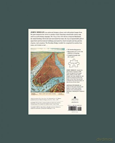 John Derian Paper Goods: The City of New York 750-Piece Puzzle (Artisan Puzzle) - John Derian [KSIĄŻKA]