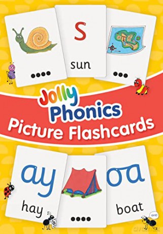 Jolly Phonics Picture Flash Cards: in Precursive Letters - Sara Wernham [KSIĄŻKA]