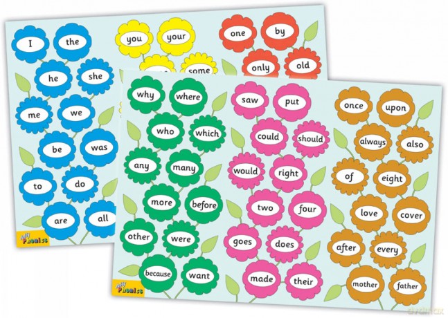 Jolly Phonics Tricky Word Posters: In Precursive Letters (British English edition) [KSIĄŻKA]