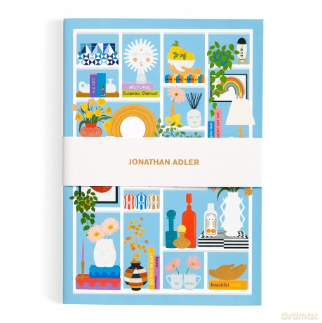 Jonathan Adler Shelfie A5 Softcover Journal - Galison [KSIĄŻKA]