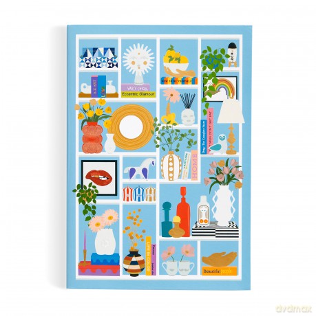 Jonathan Adler Shelfie A5 Softcover Journal - Galison [KSIĄŻKA]