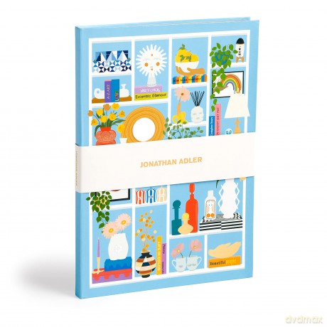 Jonathan Adler Shelfie A5 Softcover Journal - Galison [KSIĄŻKA]