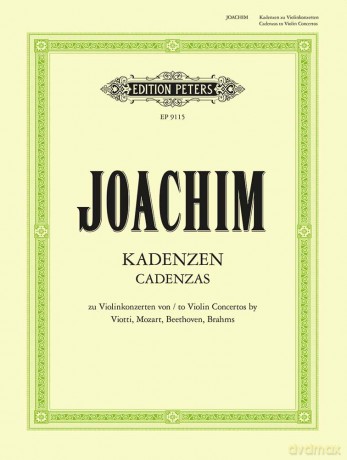 Joseph Joachim-Cadenzas-Violin - Joseph Joachim [KSIĄŻKA]