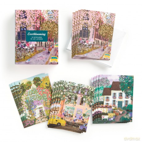 Joy Laforme Everblooming Blank Greeting Card Assortment: 16 notecards - Galison [KSIĄŻKA]
