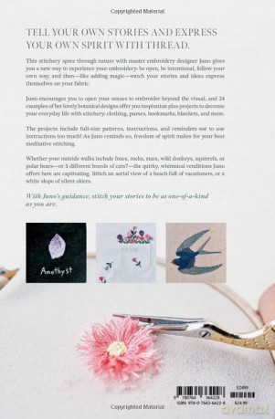 Juno's Nature Embroidery Notebook: Stitching Plants, Animals, and Stories - Juno [KSIĄŻKA]