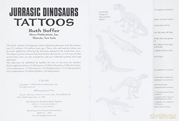 Jurassic Dinosaurs Tattoos (Little Activity Books) - Jane Austen [KSIĄŻKA]