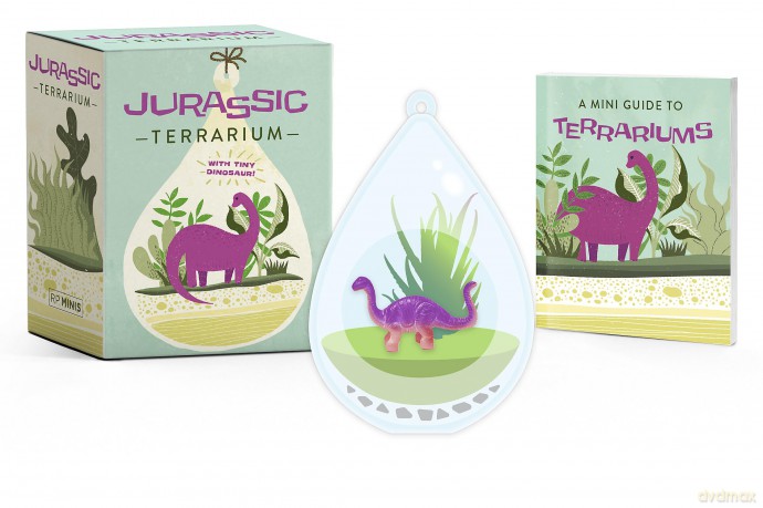 Jurassic Terrarium: With tiny dinosaur! (Rp Minis) - Running Press [KSIĄŻKA]