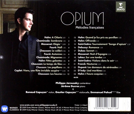 Philippe Jaroussky: Opium Melodies Francaises [CD]