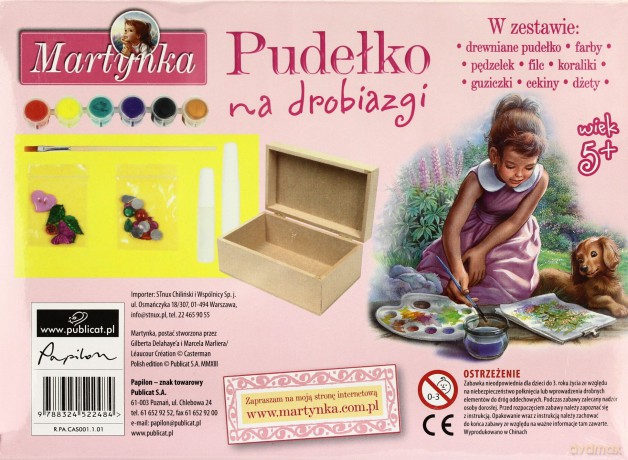 Pudełko Na Drobiazgi Martynka Tw [KSIĄŻKA]