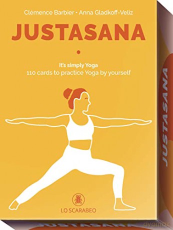 Justasana: It's Simply Yoga 110 Cards to Practice Yoga by Yourself - 110 full colour cards and instructions - Clémence Barbier [KSIĄŻKA]