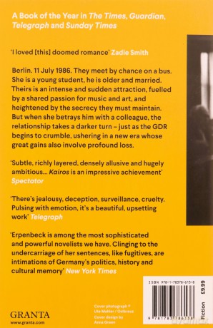 Kairos: Shortlisted for the International Booker Prize - Jenny Erpenbeck [KSIĄŻKA]