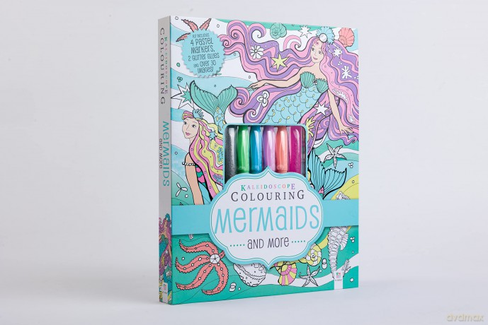 Kaleidoscope Colouring Kit: Mermaids and More - Hinkler Pty Ltd [KSIĄŻKA]