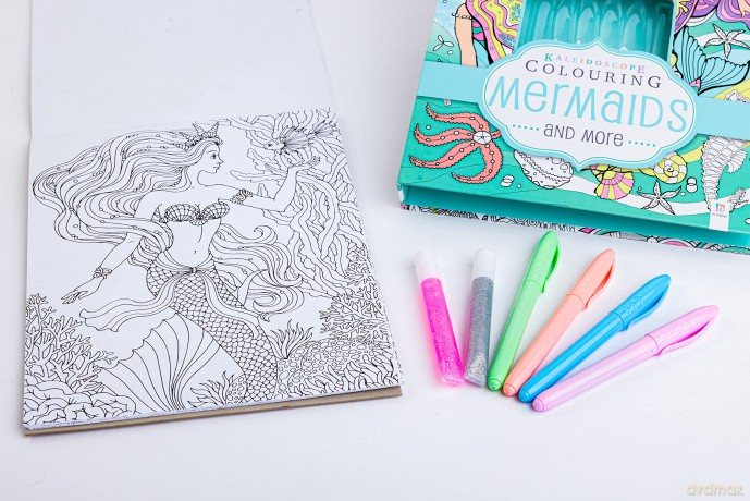 Kaleidoscope Colouring Kit: Mermaids and More - Hinkler Pty Ltd [KSIĄŻKA]