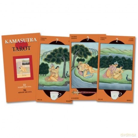 Kamasutra Tarot: 78 Full Colour Cards and Instructions: Tarot Deck - Mallnaga Vatsayayana [KSIĄŻKA]