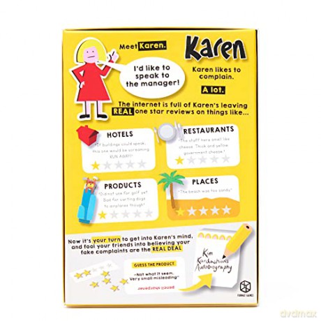 Karen: Hilarious Game Based on Real One Star Reviews | For Kids Age 14+ and Adults. [KSIĄŻKA]