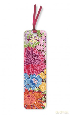 Kate Heiss: Abundant Floral Bookmarks (pack of 10) - Flame Tree Studio [KALENDARZ]