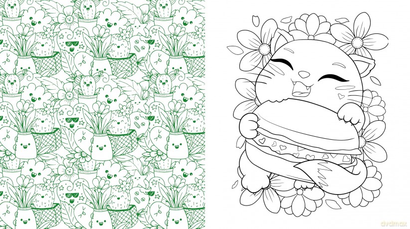 Kawaii Cuties: Color Your Way Through a Charming and Adorable World - More Than 100 Pages To Color! (Chartwell Coloring Books) - Editors of Chartwell Books [KSIĄŻKA]