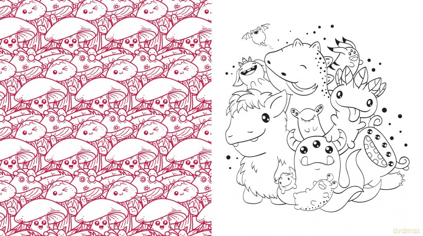 Kawaii Cuties: Color Your Way Through a Charming and Adorable World - More Than 100 Pages To Color! (Chartwell Coloring Books) - Editors of Chartwell Books [KSIĄŻKA]