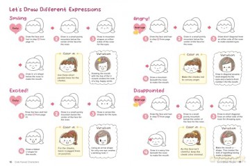 Kawaii Doodles: Supercute Drawings in Four Easy Steps (with over 1,250 illustrations) - Yuu [KSIĄŻKA]