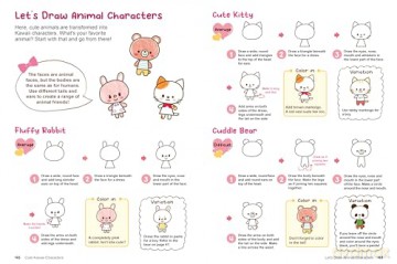 Kawaii Doodles: Supercute Drawings in Four Easy Steps (with over 1,250 illustrations) - Yuu [KSIĄŻKA]