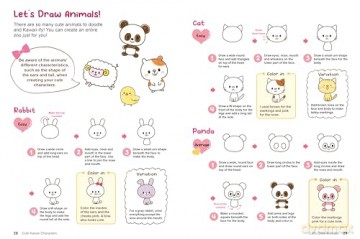 Kawaii Doodles: Supercute Drawings in Four Easy Steps (with over 1,250 illustrations) - Yuu [KSIĄŻKA]