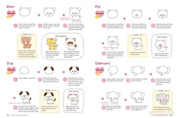 Kawaii Doodles: Supercute Drawings in Four Easy Steps (with over 1,250 illustrations) - Yuu [KSIĄŻKA]