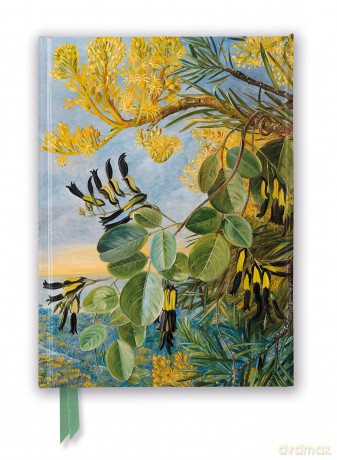 Kew: Marianne North: Flowers of the Flame-Tree and Yellow and Black Twiner, West Australia (Foiled Journal) (Flame Tree Notebooks) - Flame Tree Studio [KALENDARZ]