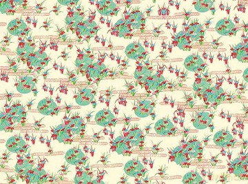 Kimono Flowers Gift Wrapping Papers - 12 sheets: 18 X 24 Inch (45 X 61 CM) High-Quality Wrapping Paper: 18 X 24 Inch (45 X 61 CM) Wrapping Paper Sheets - Tuttle Studio [KSIĄŻKA]