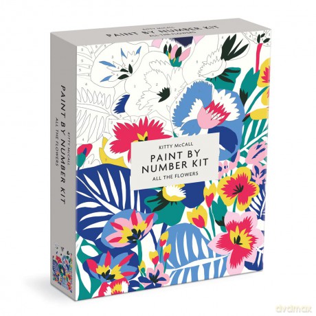 Kitty McCall All the Flowers Paint By Number Kit: 2 - Galison [KSIĄŻKA]