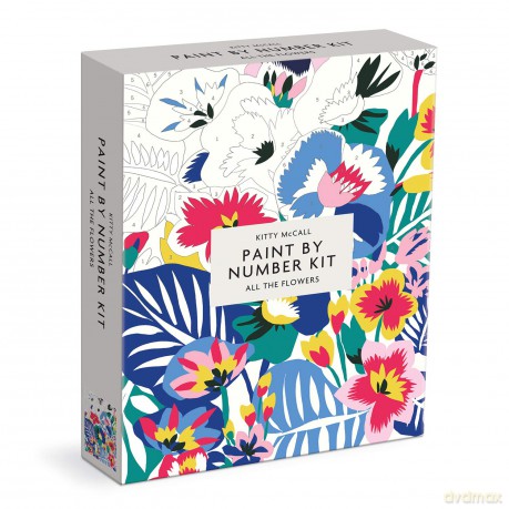 Kitty McCall All the Flowers Paint By Number Kit: 2 - Galison [KSIĄŻKA]