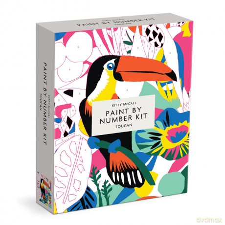 Kitty McCall Toucan Paint By Number Kit: 1 - Galison [KSIĄŻKA]