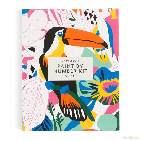 Kitty McCall Toucan Paint By Number Kit: 1 - Galison [KSIĄŻKA]
