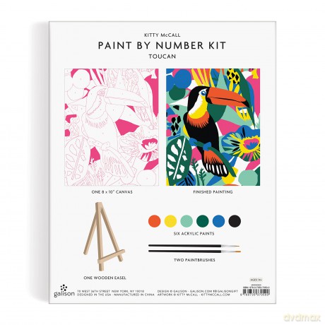 Kitty McCall Toucan Paint By Number Kit: 1 - Galison [KSIĄŻKA]