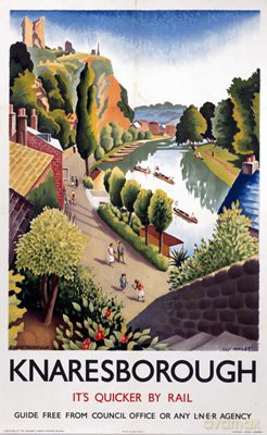 Knaresborough It's Quicker By Rail LNER - Art Print - 40x50cm [KSIĄŻKA]