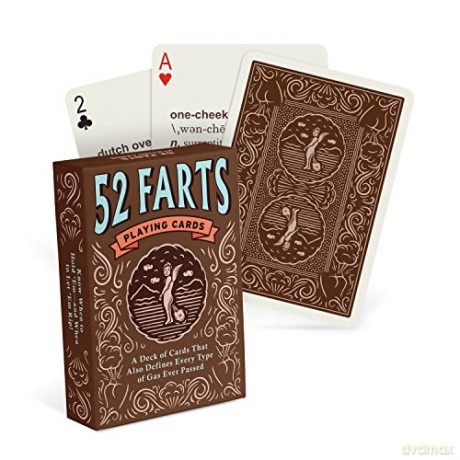 Knock Knock 52 Farts Playing Cards Deck, Adult-Humor Playing Cards (AKA Not Kiddo Friendly!): Playing Card Set - Knock Knock [KSIĄŻKA]