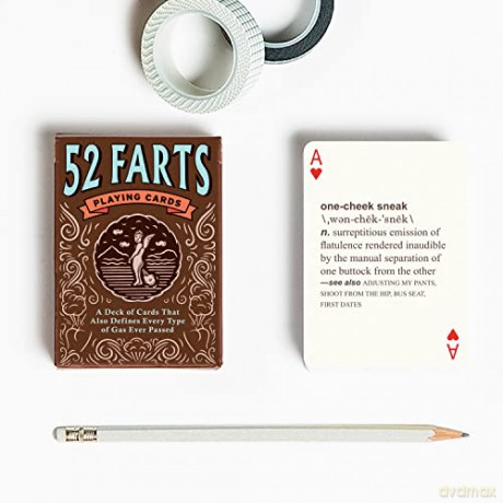 Knock Knock 52 Farts Playing Cards Deck, Adult-Humor Playing Cards (AKA Not Kiddo Friendly!): Playing Card Set - Knock Knock [KSIĄŻKA]